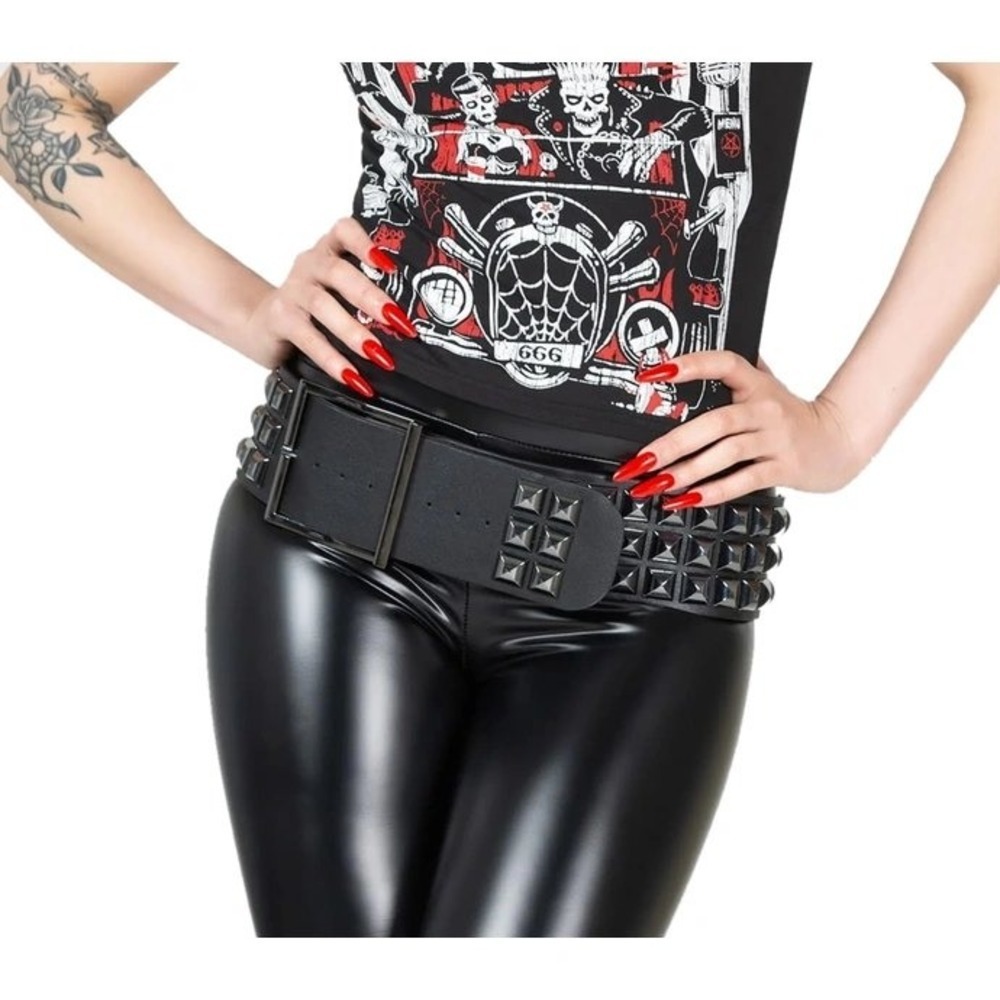 Killstar Screamer belt studded belt buckle XS-S alternative accessory